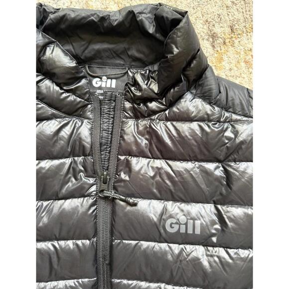 Gill Down Jacket Black Windproof Water Repellent Shannon Sailing Fishing Size 10 - Picture 4 of 9